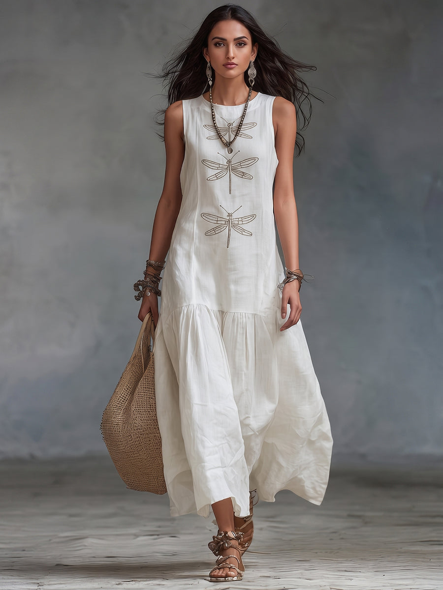 Elowen Dragonfly Maxi Dress