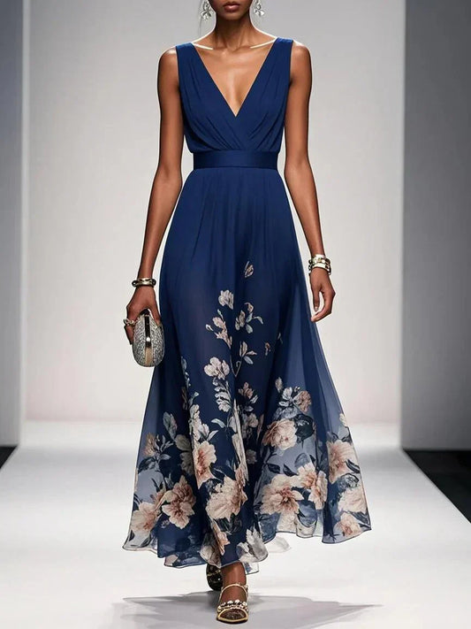 Azure Bloom Dress