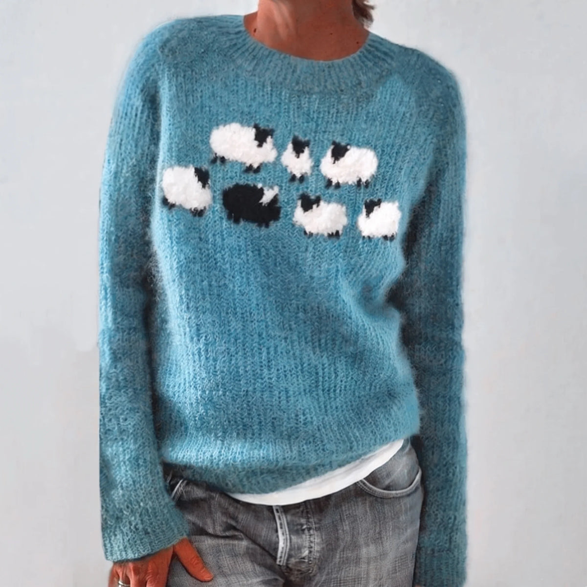 Meadow Sheep Knit Sweater