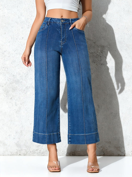 Celina Wide-Leg Denim Pants