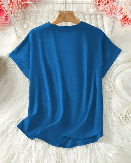 Nora Relaxed V-Neck Blouse