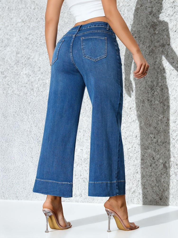 Celina Wide-Leg Denim Pants