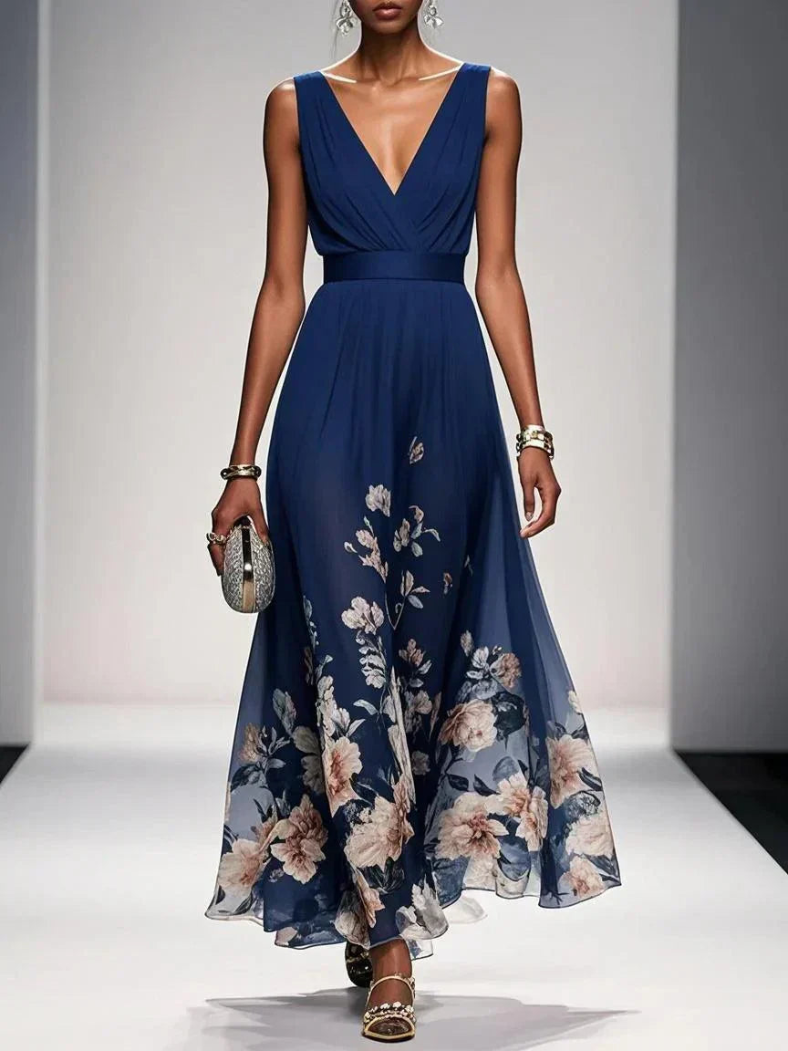 Azure Bloom Dress