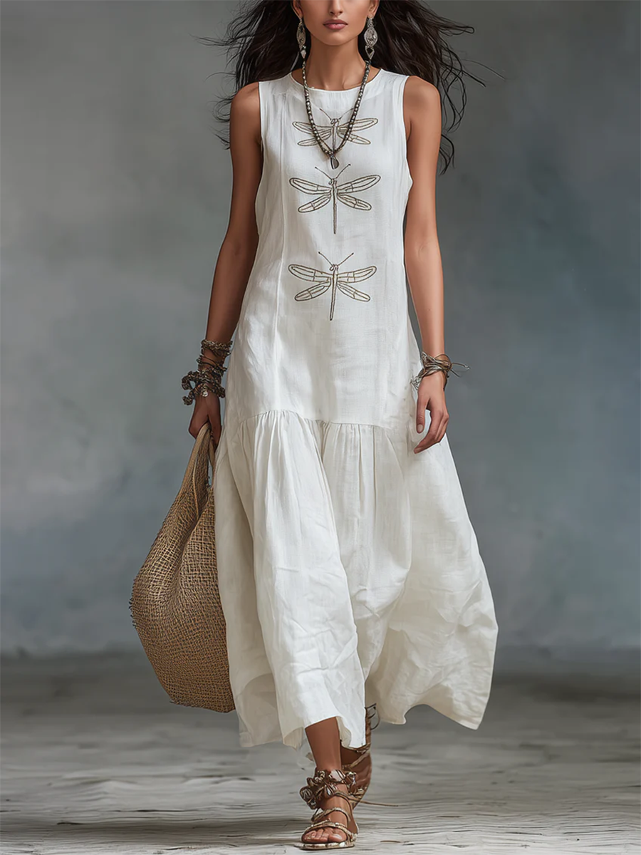 Elowen Dragonfly Maxi Dress