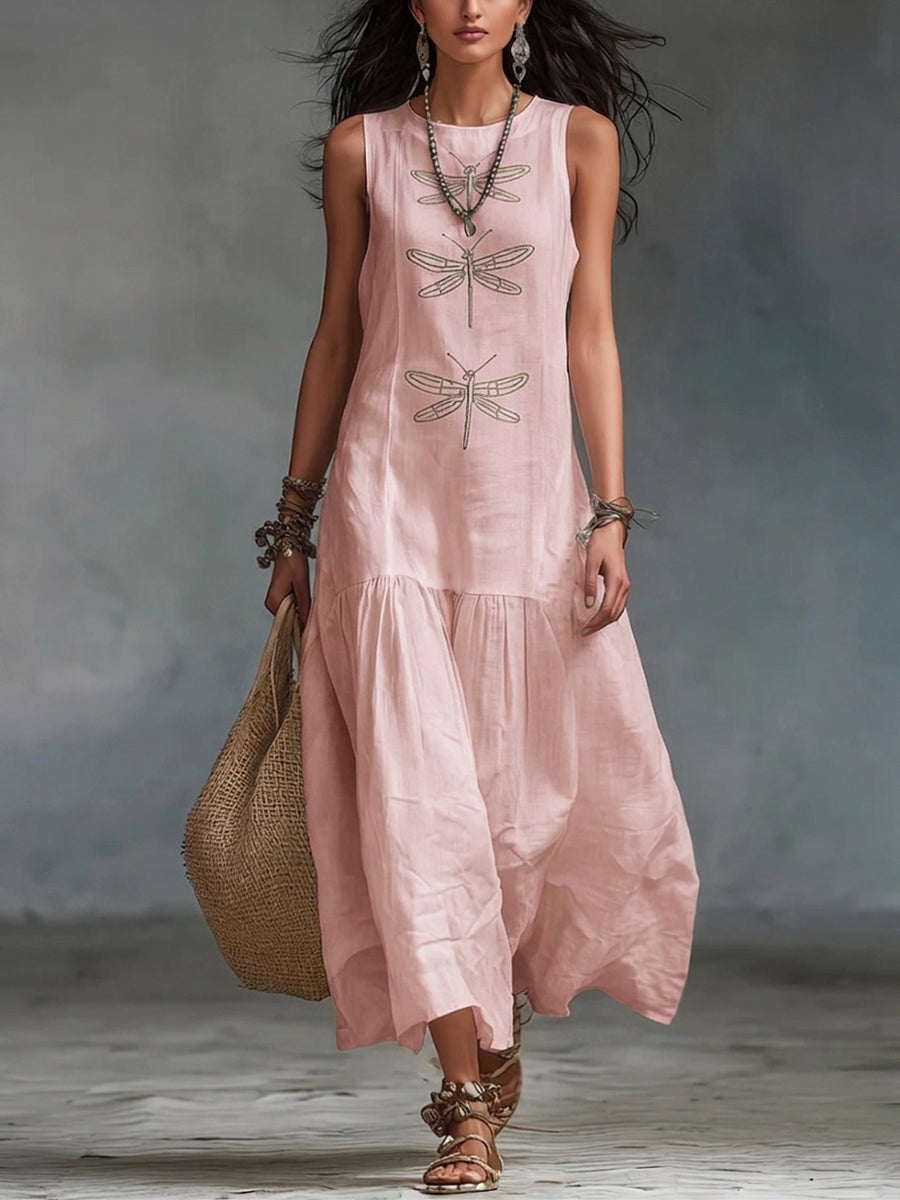 Elowen Dragonfly Maxi Dress