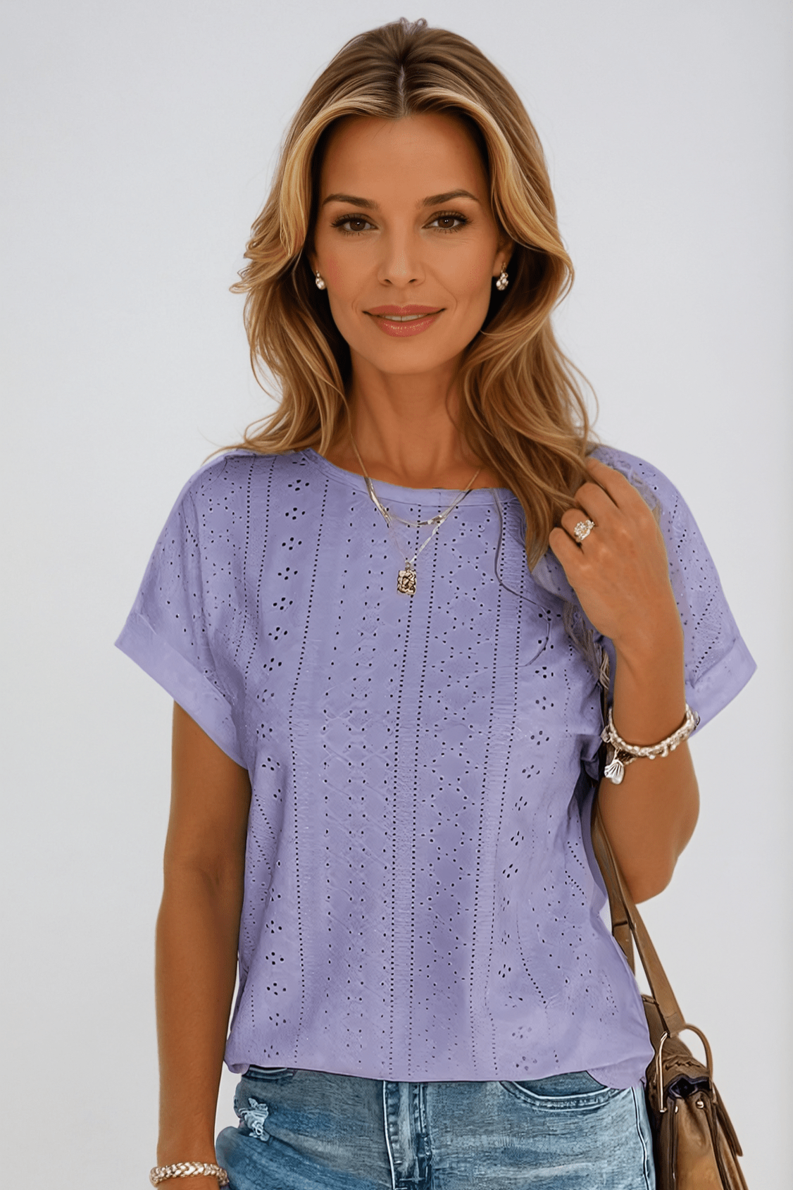 Ivory Pointelle Top