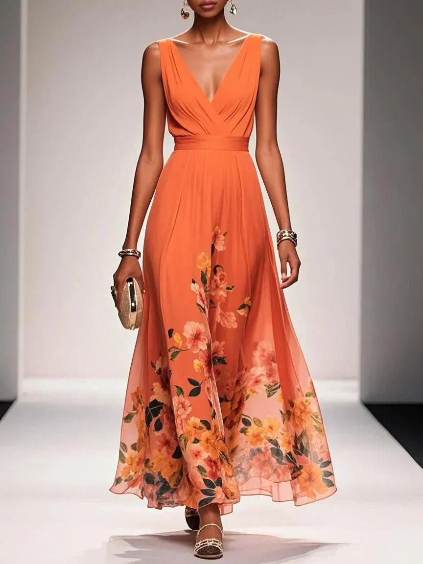 Azure Bloom Dress