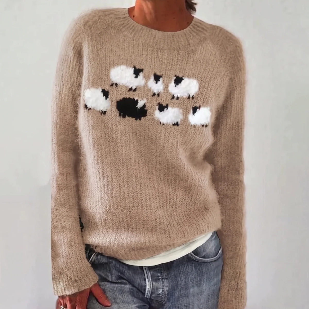 Meadow Sheep Knit Sweater