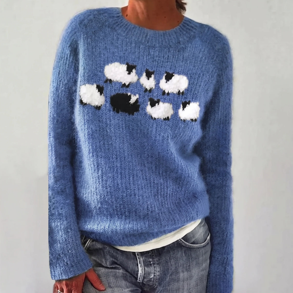 Meadow Sheep Knit Sweater
