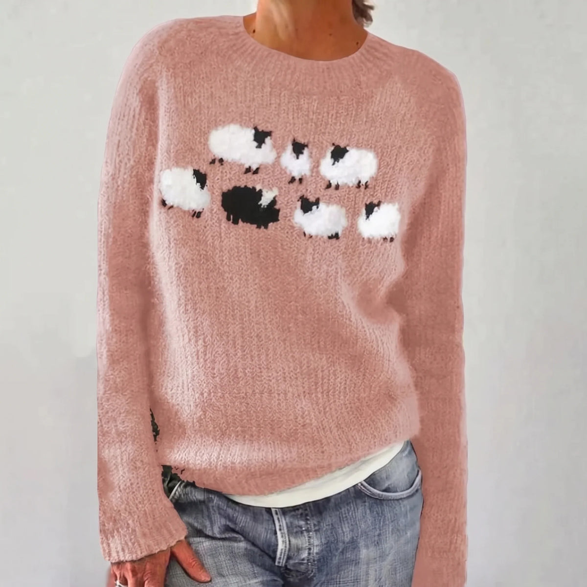 Meadow Sheep Knit Sweater