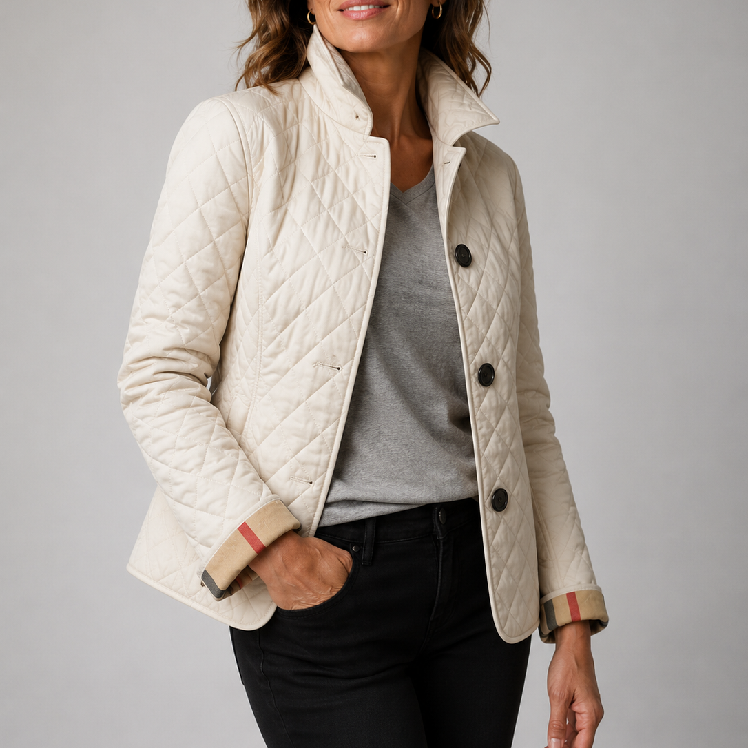 Avery Quilted Button Jacket