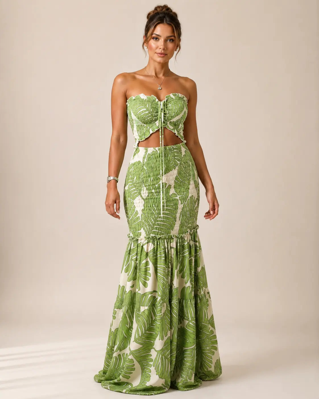 Marisol Floral Bandeau Maxi Set