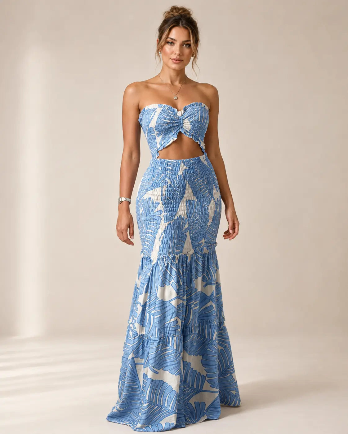 Marisol Floral Bandeau Maxi Set