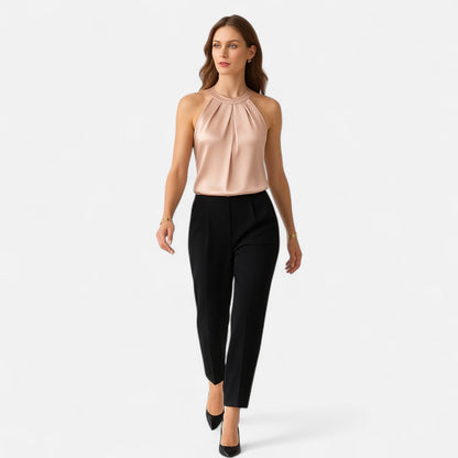Champagne Drape Blouse