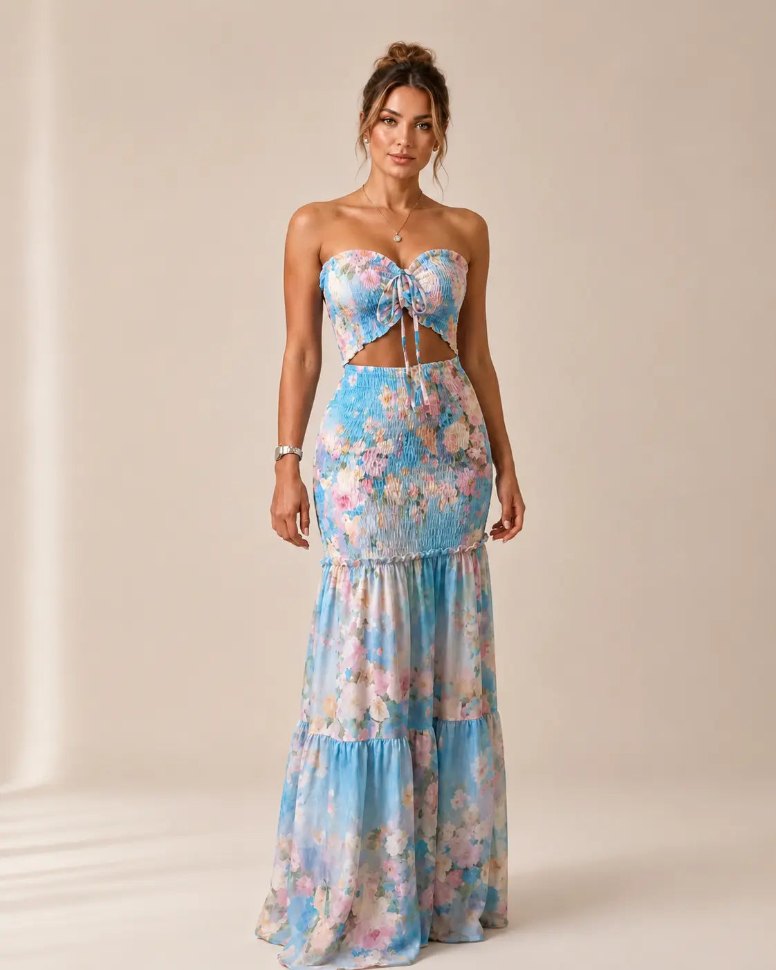 Marisol Floral Bandeau Maxi Set