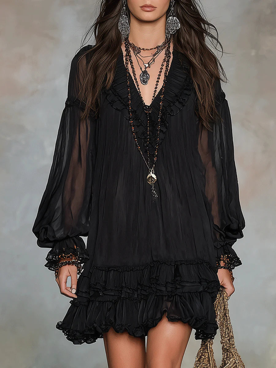 Noira Ruffle Mini Dress