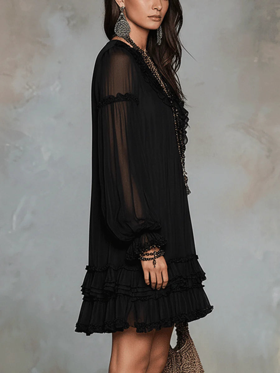 Noira Ruffle Mini Dress