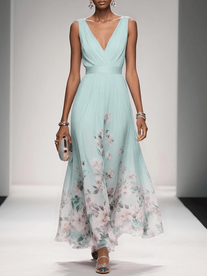 Azure Bloom Dress