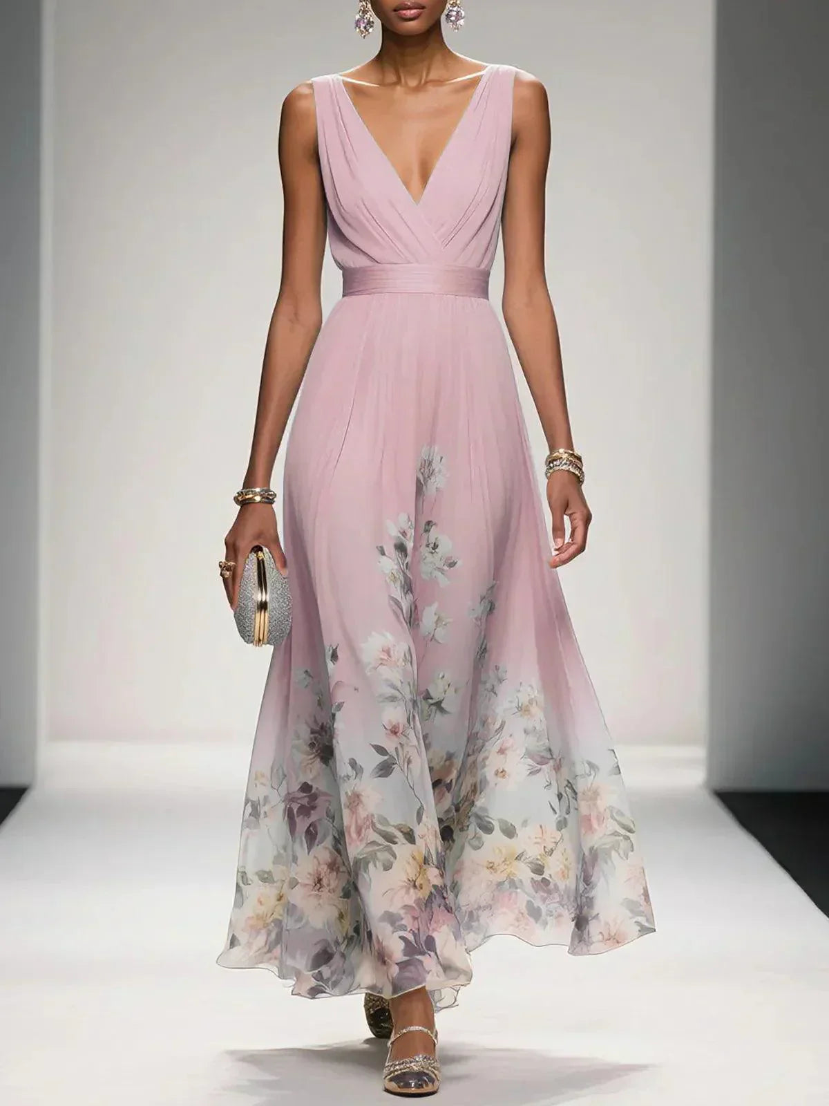 Azure Bloom Dress