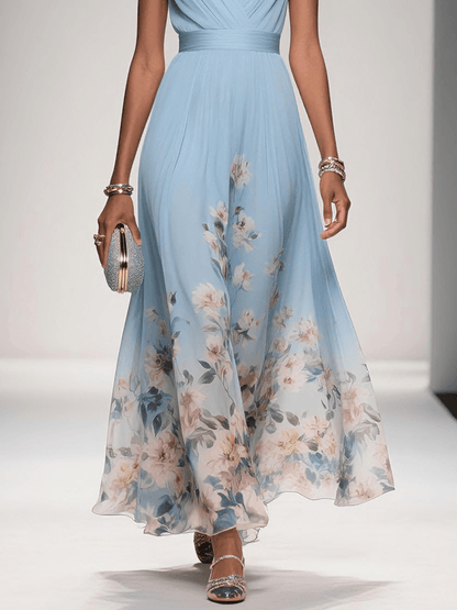 Azure Bloom Dress