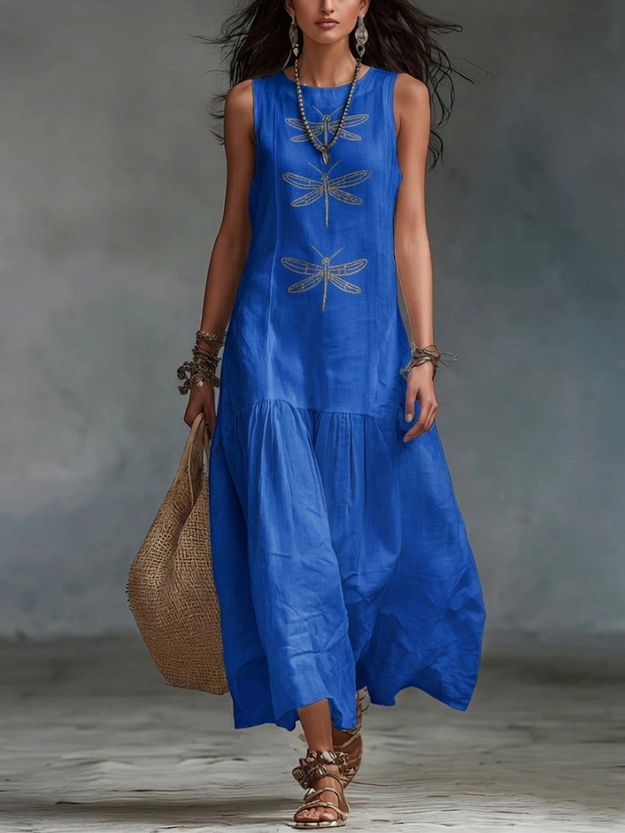 Elowen Dragonfly Maxi Dress