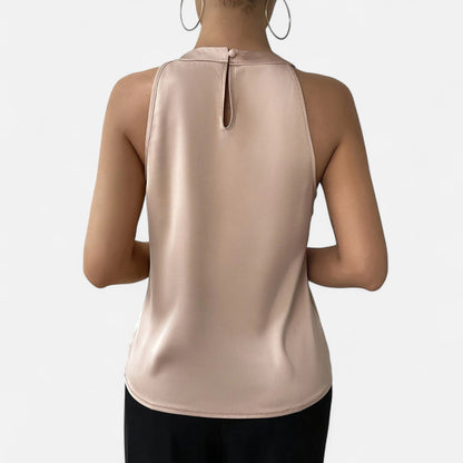 Champagne Drape Blouse