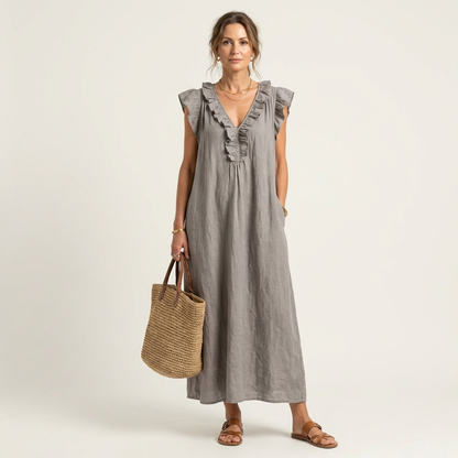 Mira Ruffle Maxi Dress