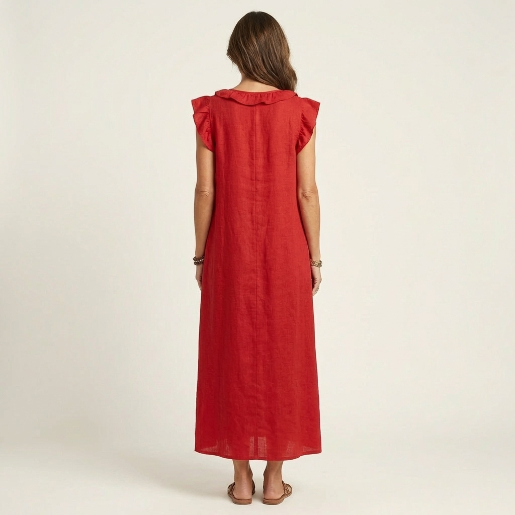 Mira Ruffle Maxi Dress