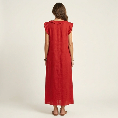 Mira Ruffle Maxi Dress