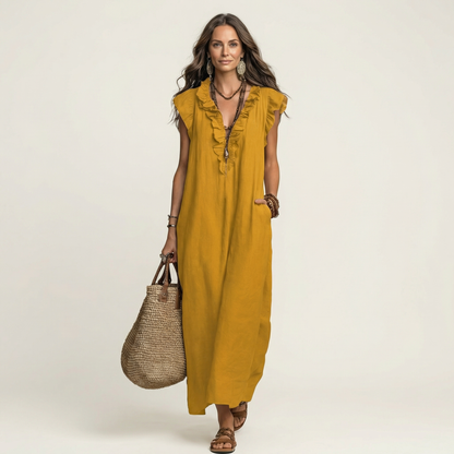 Mira Ruffle Maxi Dress