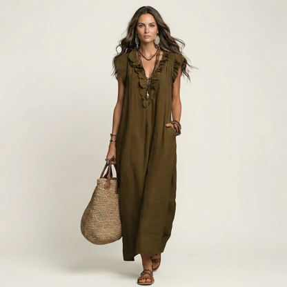 Mira Ruffle Maxi Dress