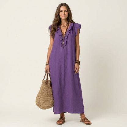 Mira Ruffle Maxi Dress