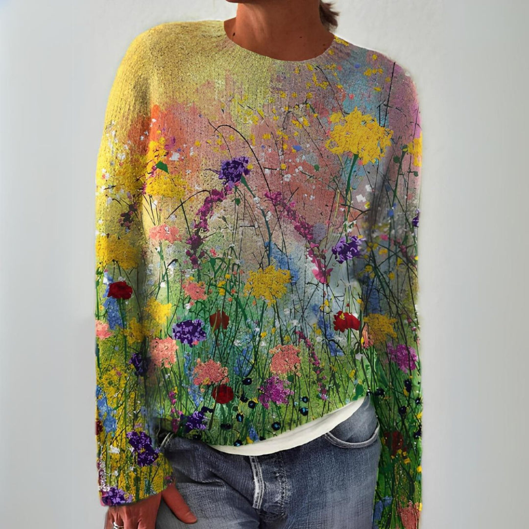 Elara Wildflower Meadow Knit Sweater