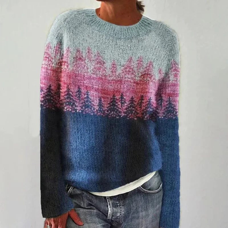 Selene Forest Horizon Knit Sweater