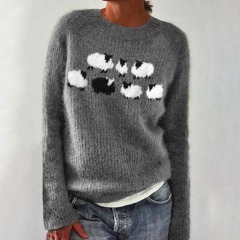 Meadow Sheep Knit Sweater