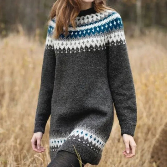 Astrid Nordic Sweater Dress