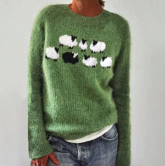 Meadow Sheep Knit Sweater