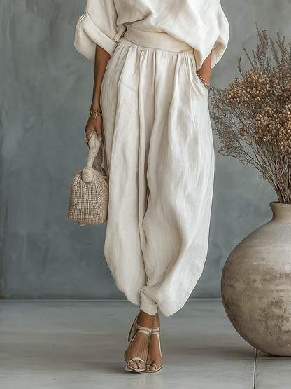 Solene Off-Shoulder Wide-Leg Set