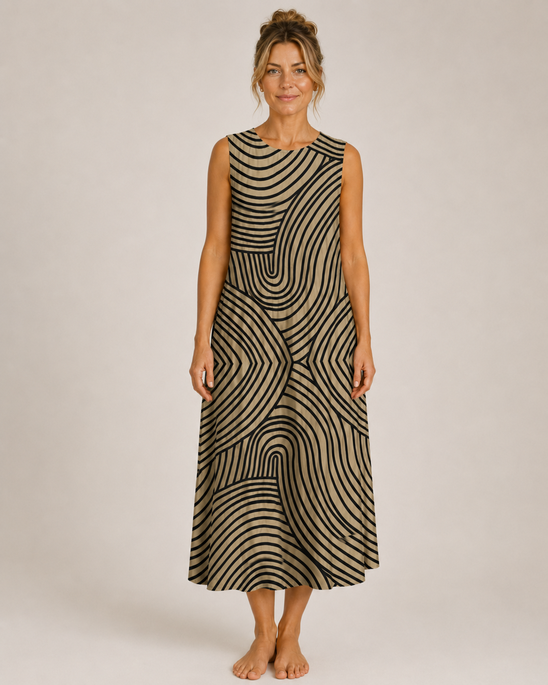 Alina Abstract Midi Dress