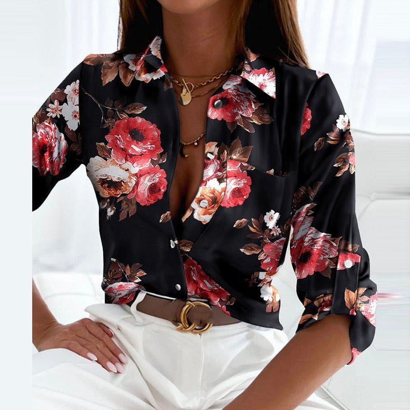 Selene Printed Button Shirt
